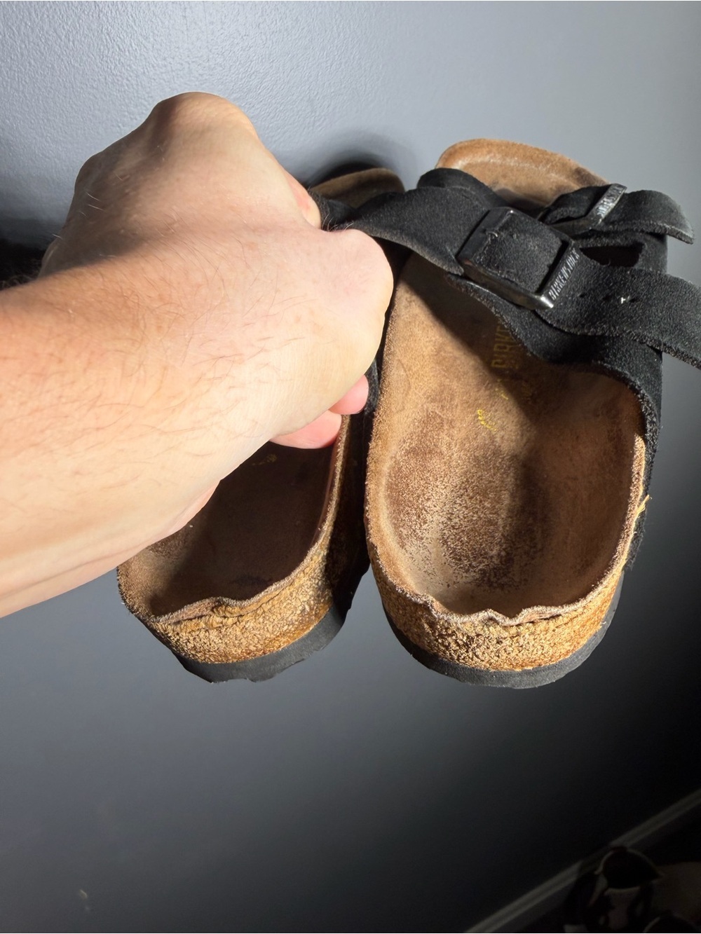 Birkenstock Arizona Black Suede Size EU 41 - Picture 2 of 6